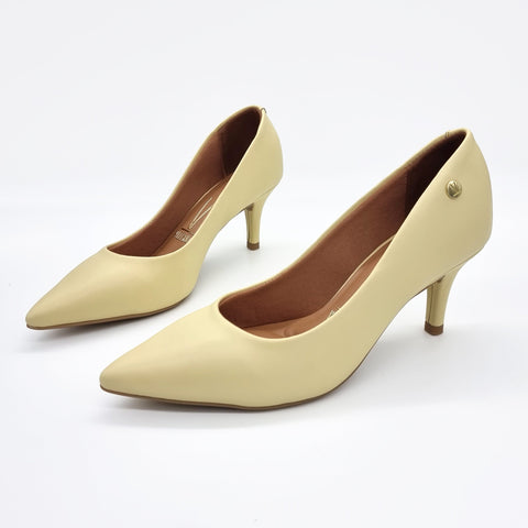 Vizzano 1185-702 Pointy Toe Pump in Pale Yellow Napa