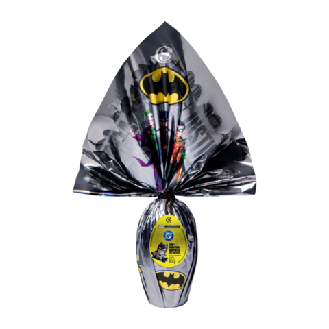 Ovo de Páscoa com Gogos Batman 80g Cacau Show