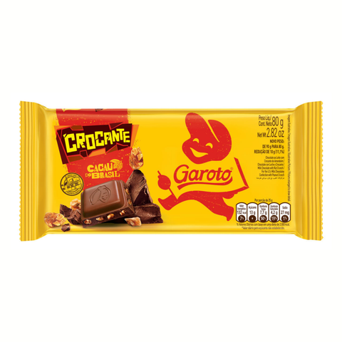 Chocolate Garoto Crocante Ao leite 3x80g