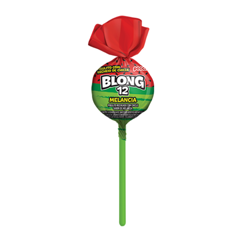 Pirulí c/ Chicle Blong 12 Sandía 600g Peccin