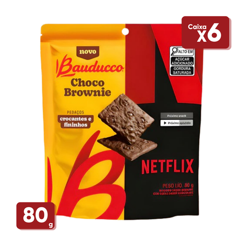 Bauducco Netflix Choco Brownie 6x80g