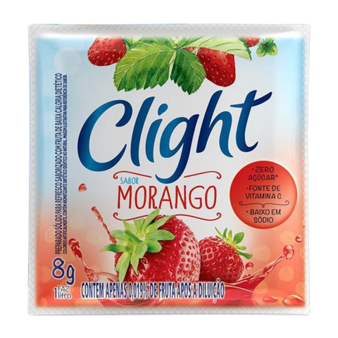 Refresco Em Pó Clight Morango 15x8g