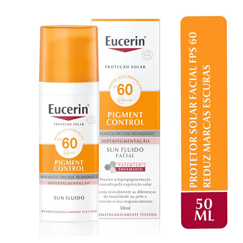 Protetor Solar Facial Anti-Manchas Sun Pigment Control FPS60 50ml EUCERIN
