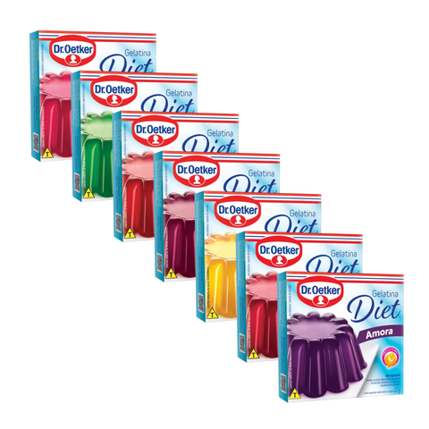 Gelatina Diet Dr. Oetker 3x12g - Sabores