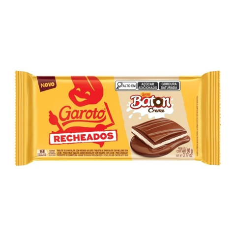 Chocolate Baton Creme Recheado Garoto 3x90g