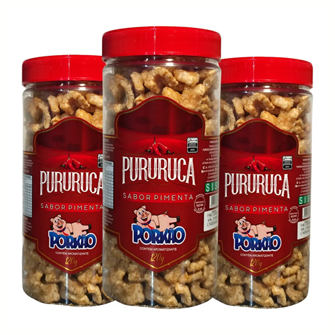 Porkão crunchy pork rinds kit 3x120g - Flavors