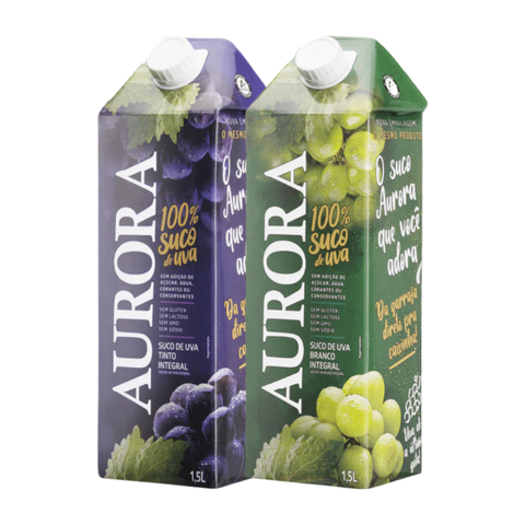 Suco de Uva Branco Integral 1,5l + Uva Integral 1,5l