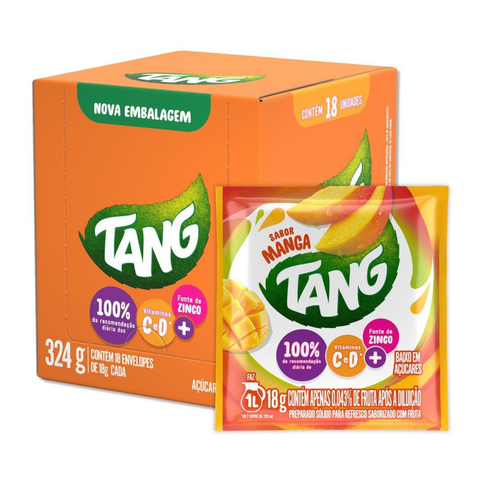 Tang Mango Powdered Drink Mix, Display, 18 units x 18g