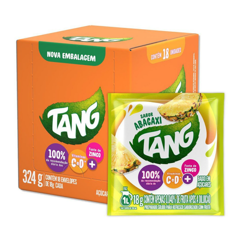 Refresco Em Po Tang Abacaxi - Display 18x18g