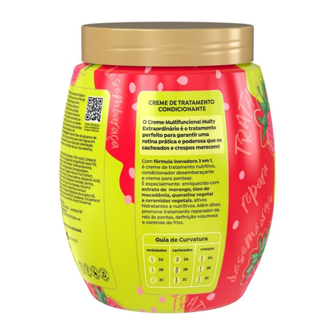 Strawberry Hair Mask 3in1 Multy Extraordinário 1kg Salon Line