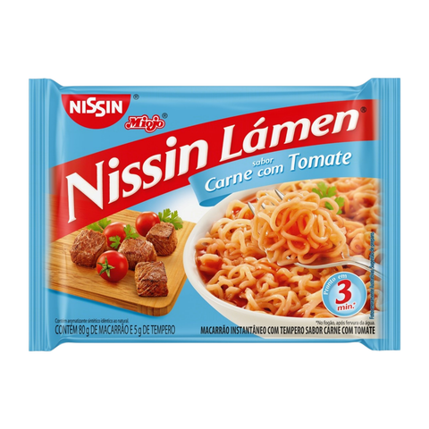 KIT 3 NISSIN MIOJO BEEF TOMATO 85G