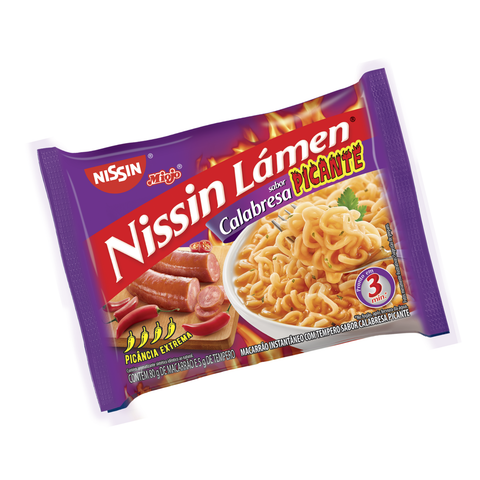 KIT 3 NISSIN CALABRESA SPICY MIOJO 80G 