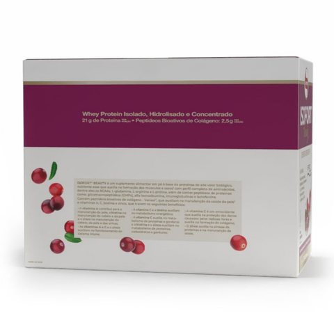 Whey Protein Isofort Beauty Sachet Vitafor 15x25g - Cranberry
