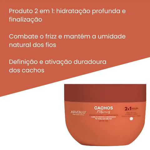 Arvensis Natural Curls Hair Mask 2-in-1 300g