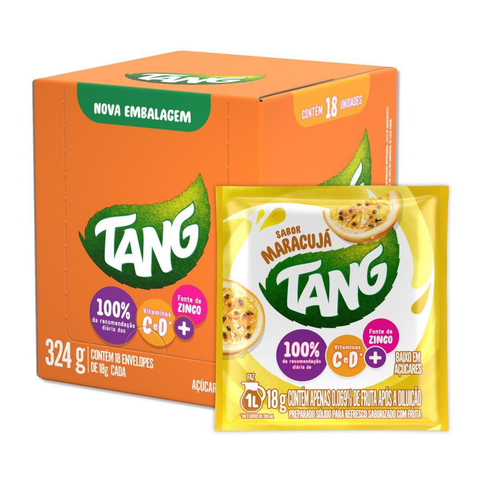 Refresco Em Po Tang Maracuja - Display 18x18g