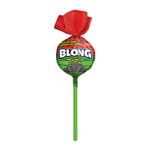 Blong Giant Watermelon Lollipop with Bubble Gum 672g Peccin
