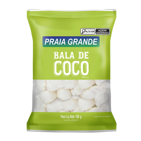 Bala De Coco Praia Grande DaColônia 2x100g