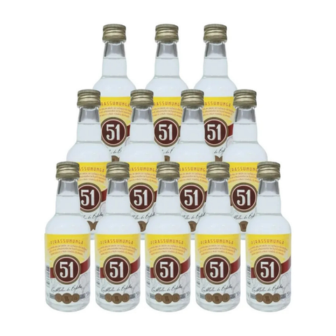 Mini Cachaça Pirassununga 51 12x50ml