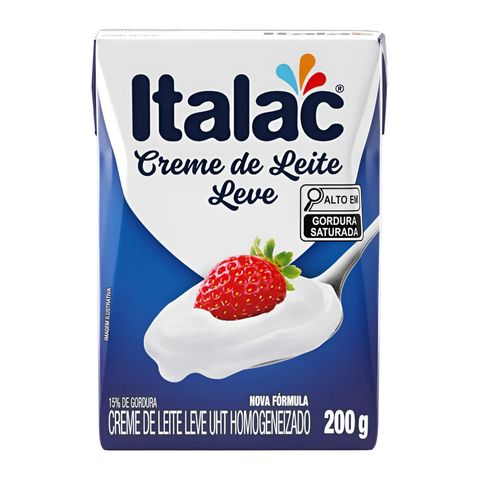 Light UHT Homogenized Cream 200g Box Italac