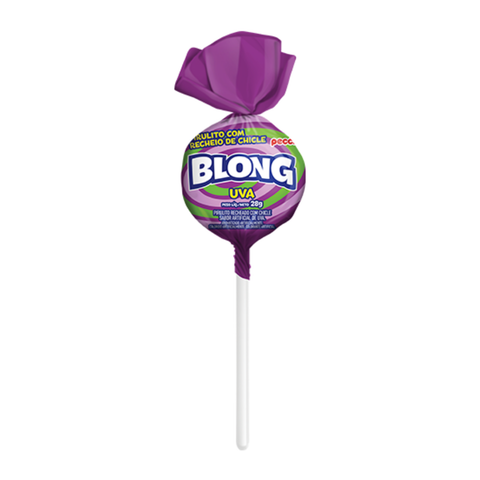 Blong Giant Grape Lollipop with Bubble Gum 672g Peccin