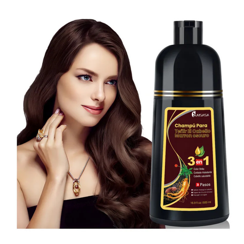 Kaisasa 500ml Gray Hair Toning Shampoo - Dark Brown