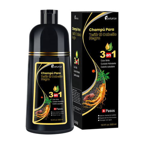 Kaisasa 500ml Gray Hair Toning Shampoo - Black