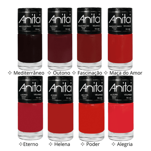 Anita Nail Polishes - Colors