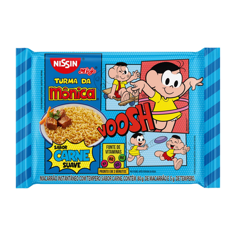 KIT 3 MIOJO DE CARNE SUAVE TURMA DA MÔNICA 85G