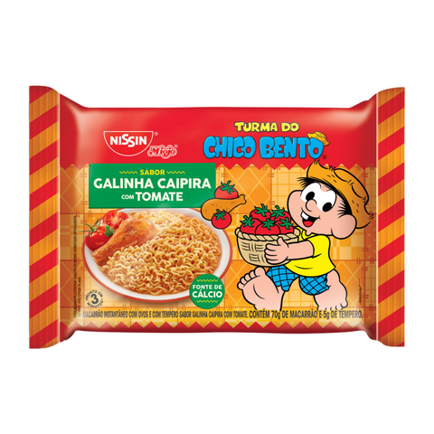 KIT 3 CHICKEN AND TOMATO FLAVORED MIOJO MONICA'S GANG 85G