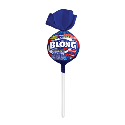 Blong Gigantic Blue Raspberry Lollipop with Bubble Gum 672g Peccin