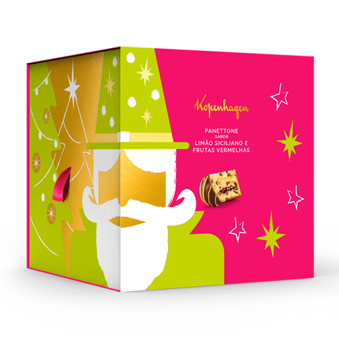 Panettone Kopenhagen Recheado Limão e Frutas Vermelhas 660G