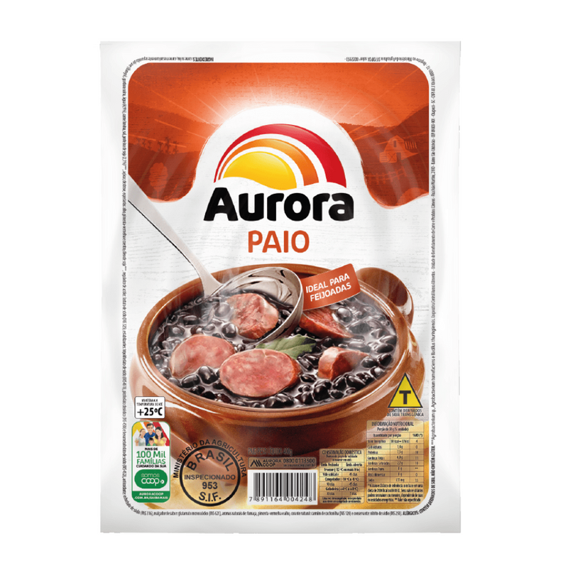 Linguiça paio Aurora 400g