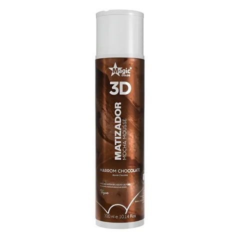 Matizador Magic Color Mocha Mousse 3D Marrom Chocolate 300ml