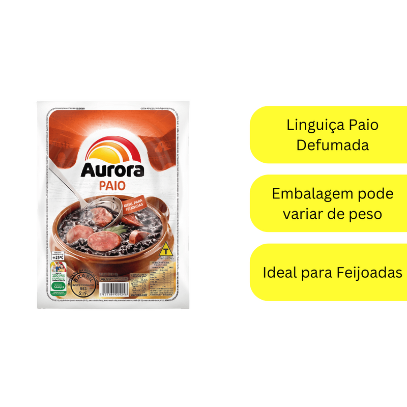 Linguiça paio Aurora 400g