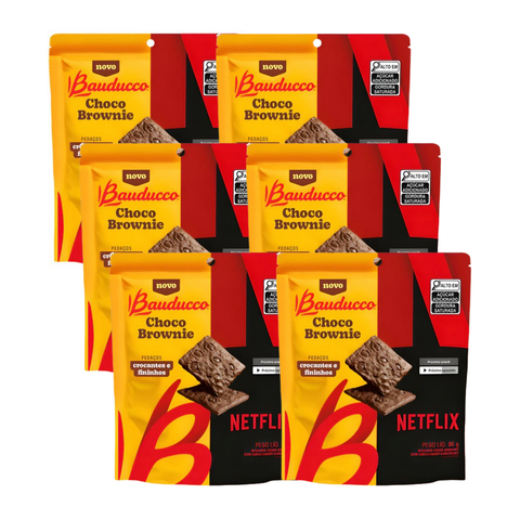 Bauducco Netflix Choco Brownie 6x80g