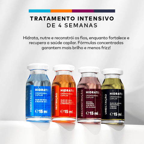 Ampolas Cronograma Capilar Hidratei 15ml