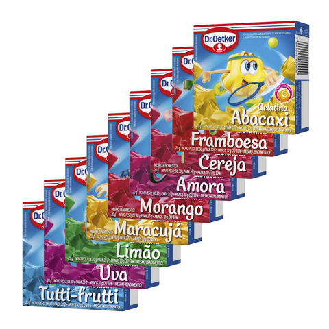 Gelatina Dr. Oetker Tradicional 3x20g - Sabores
