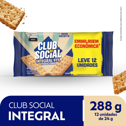 Club Social Whole Wheat Crackers 41% 288g