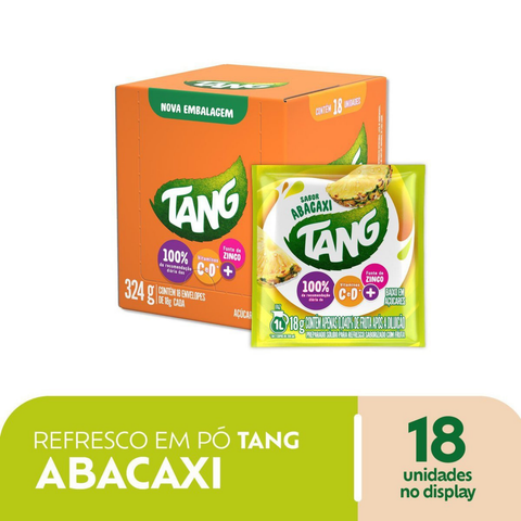 Refresco Em Po Tang Abacaxi - Display 18x18g