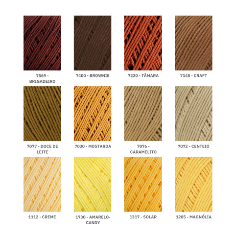 Amigurumi Circulo Yarns 254m - Unit - Colors