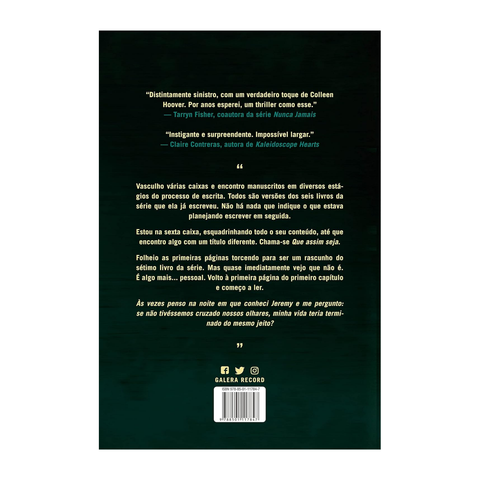 Verity - Colleen Hoover - Paperback PT-BR