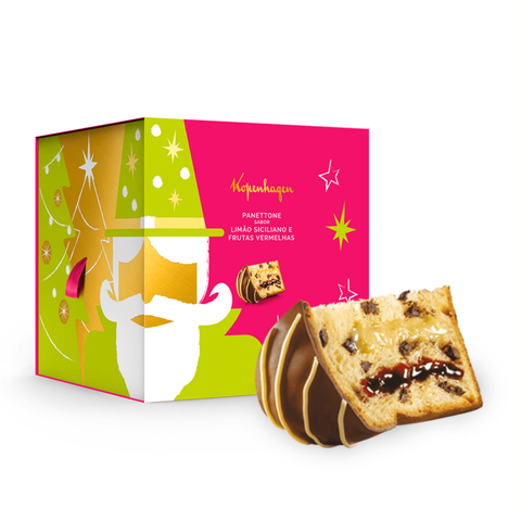 Panettone Kopenhagen Recheado Limão e Frutas Vermelhas 660G