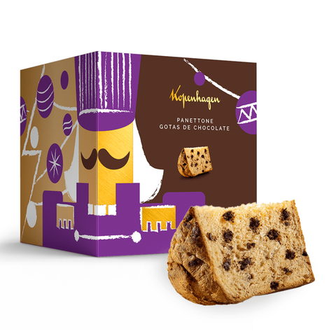 Panettone Kopenhagen Gotas De Chocolate 550g