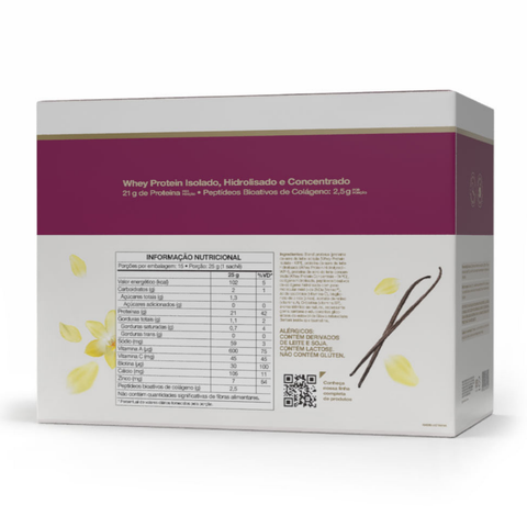 Whey Protein Isofort Beauty Natural Vanilla Vitafor 15 Sachets of 25g - WPI