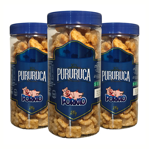 Porkão crunchy pork rinds kit 3x120g - Flavors