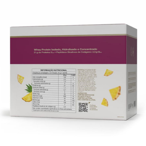 Whey Protein Isofort Beauty Sachet Vitafor 15x25g - Pineapple with ginger