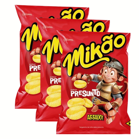 Kit With 3 Units Mikão Corn Snacks 120g