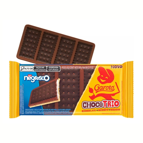 Garoto Negresco Choco Trio Biscuits 3x90g