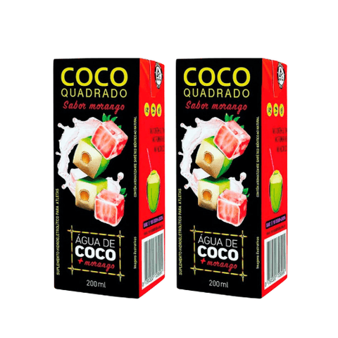 Água de coco Saborizada - Coco Quadrado - 2x200ml
