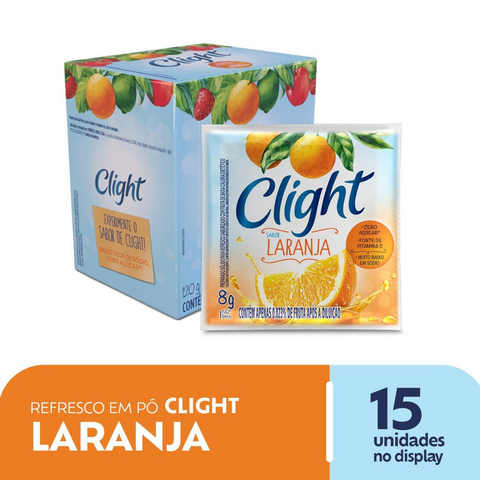 Refresco Em Pó Clight Laranja 15x8g